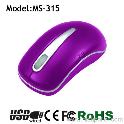 2015 new design 3d usb retractable optical wired mouse