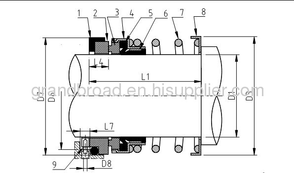 John Crane Type 21 51 521 Sealol Type 43 Single Parellel Spring Seals