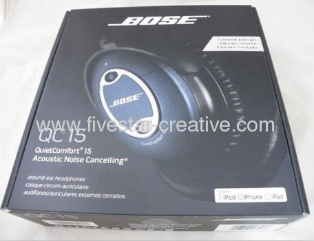 Bose QuietComfort 15 Limited Edition Blue Acoustic Noise Cancelling Headphones
