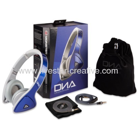 Monster DNA On Ear Headphones Blue