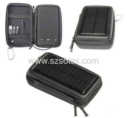 Power bank with Solar bag for cameras and phones