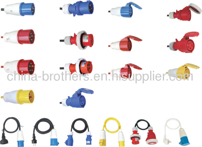 industrial power cord plug