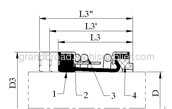 Equivalent to John Crane Type 2100 Rubber Bellow Seals