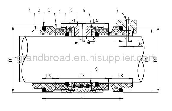 Equivalent to Burgmann Type M74D Wave Spring Seals