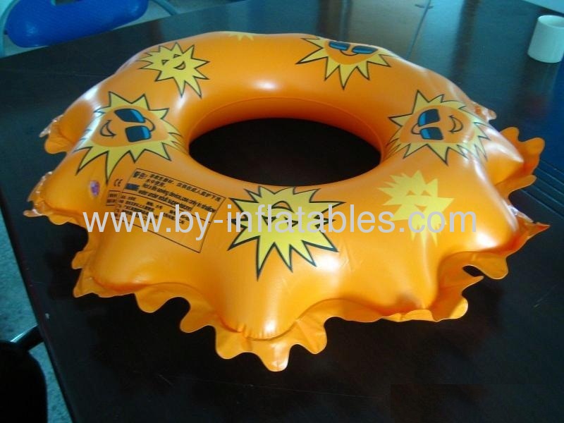 sun shape inflatable swim ring