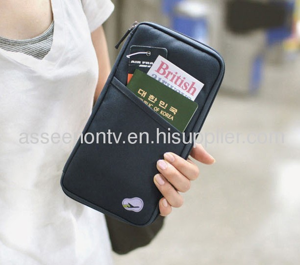 Travel multi-functional pocket&passport pouch Language OptionFrench 