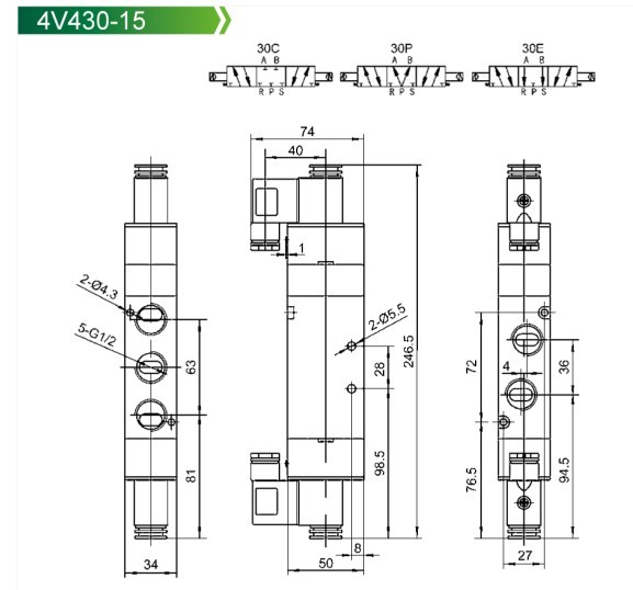 4V400 Series Solenoid Valve