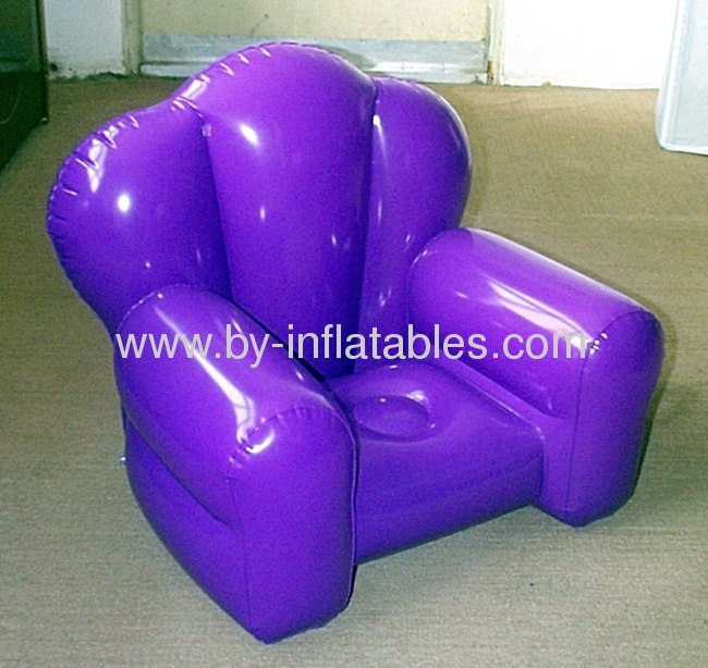 Single PVC inflatable chair for taking a rest