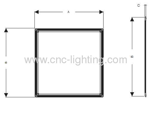 8mm thickness 1x1ft 300x300mm led panel light