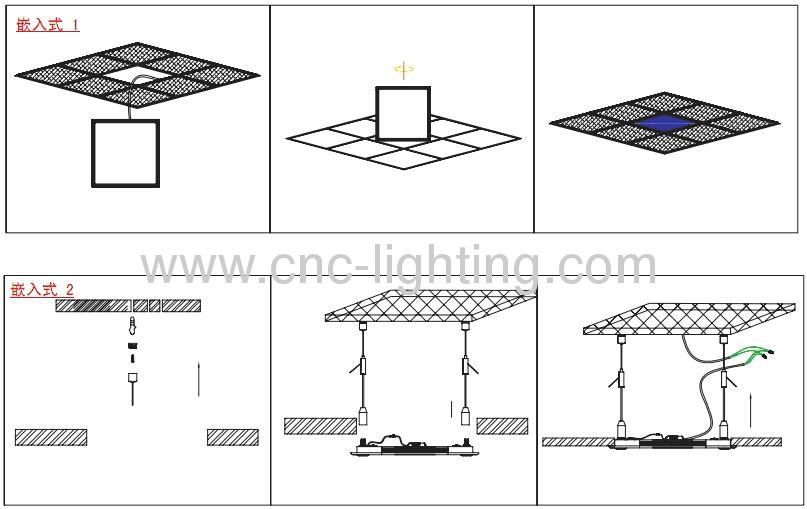 8mm thickness 1x1ft 300x300mm led panel light