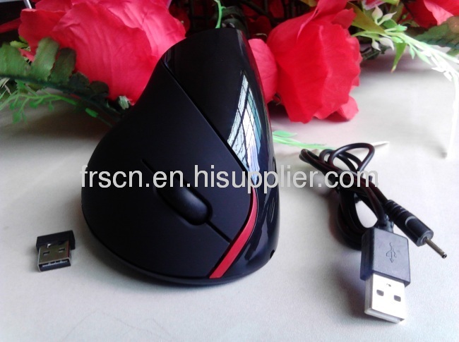 2013 hot sellig retail 2.4g wireless vertical mouse factory