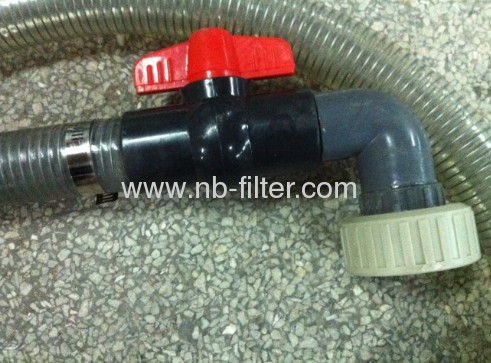 PP Electroplating filter inlet pipe