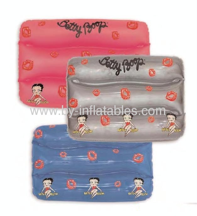 PVC inflatable air pillow for leisure