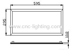 100-240V 19W 1x2ft 300x600mm led panel light (Triac Dimmable)