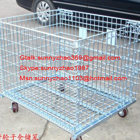 Stackable wire basket for industry
