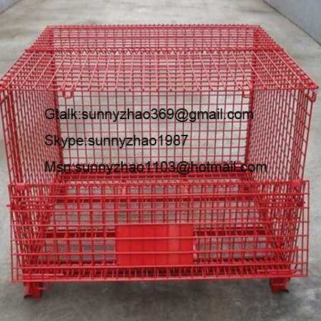 Stackable wire basket for industry