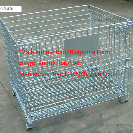 Stackable wire basket for industry