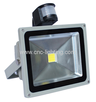 30-50W IP65 COB LED Floodlight with PIR Sensor Detector