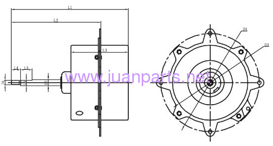 Outdoor air conditioner motor fan motor