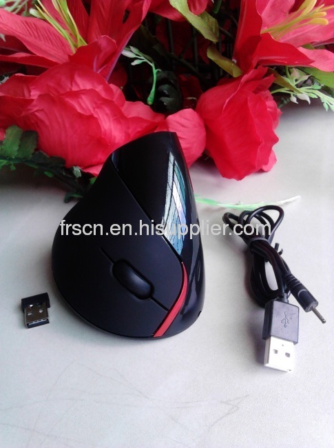 5d novelty ergonomic vertical design 2.4g wireless mouse