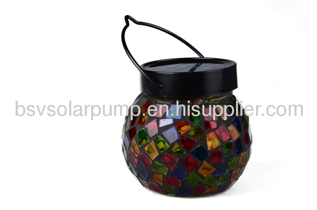 Solar Floral Jar solar garden light