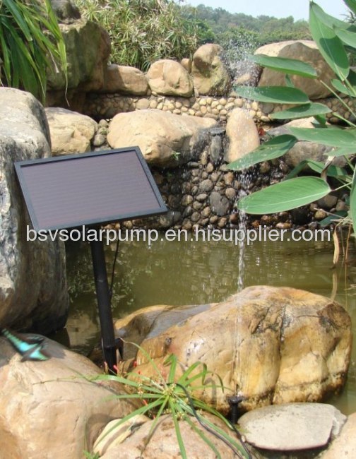 solar energy fountain pump