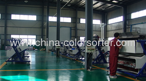 White rice CCD color sorter