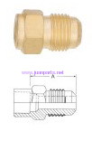 Brass pipe fitting half union external flare to solder