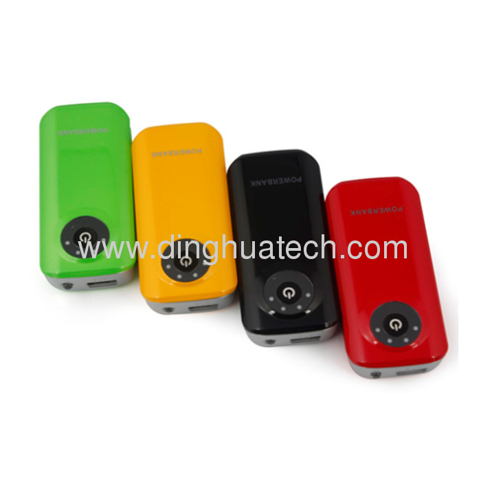 Fashion style colorful protableEmergency charger with18650 Lithium Battery