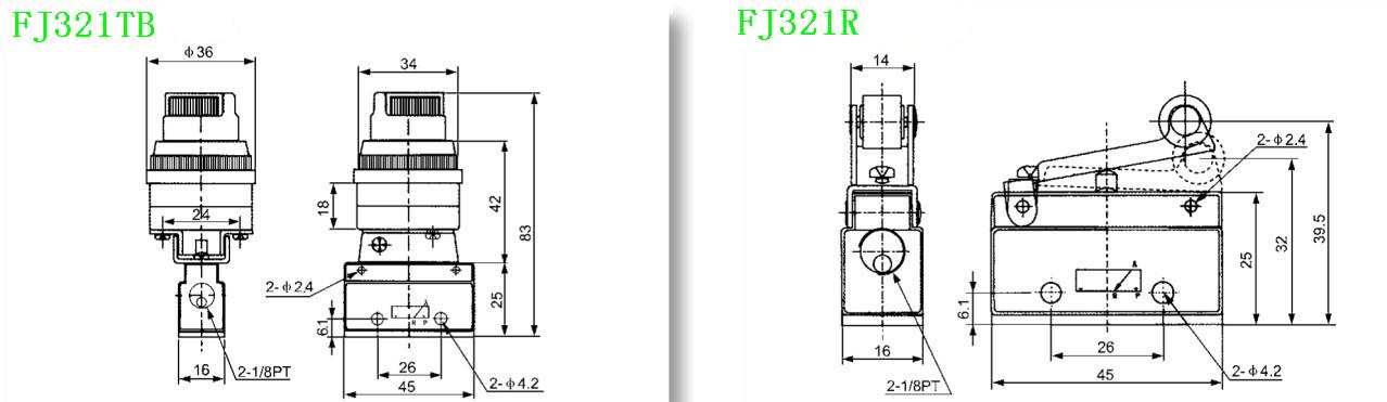 FJ push-button Mechanical Valve