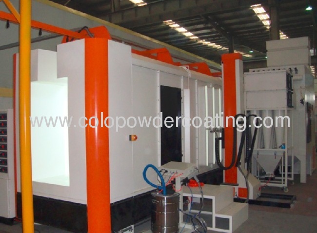 electrostatic powder coating booth