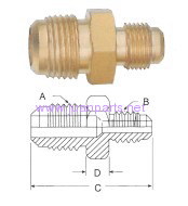 Brass pipe fitting Reducing Unions Flare to Flare