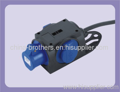 Industrial power cord plug