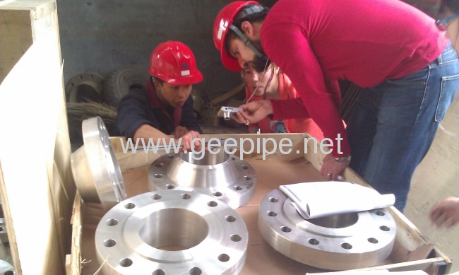 China carbon steel forged welding neck flange DN125 5 