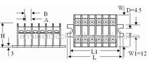 Din Rail Cassette Type Terminal Block (TS-015)