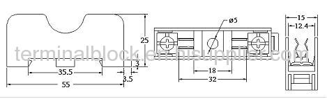 6x30 10A Fuse Block (FS-011B)