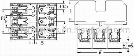 10x38 30A Fuse Block (FB-M031SQ)