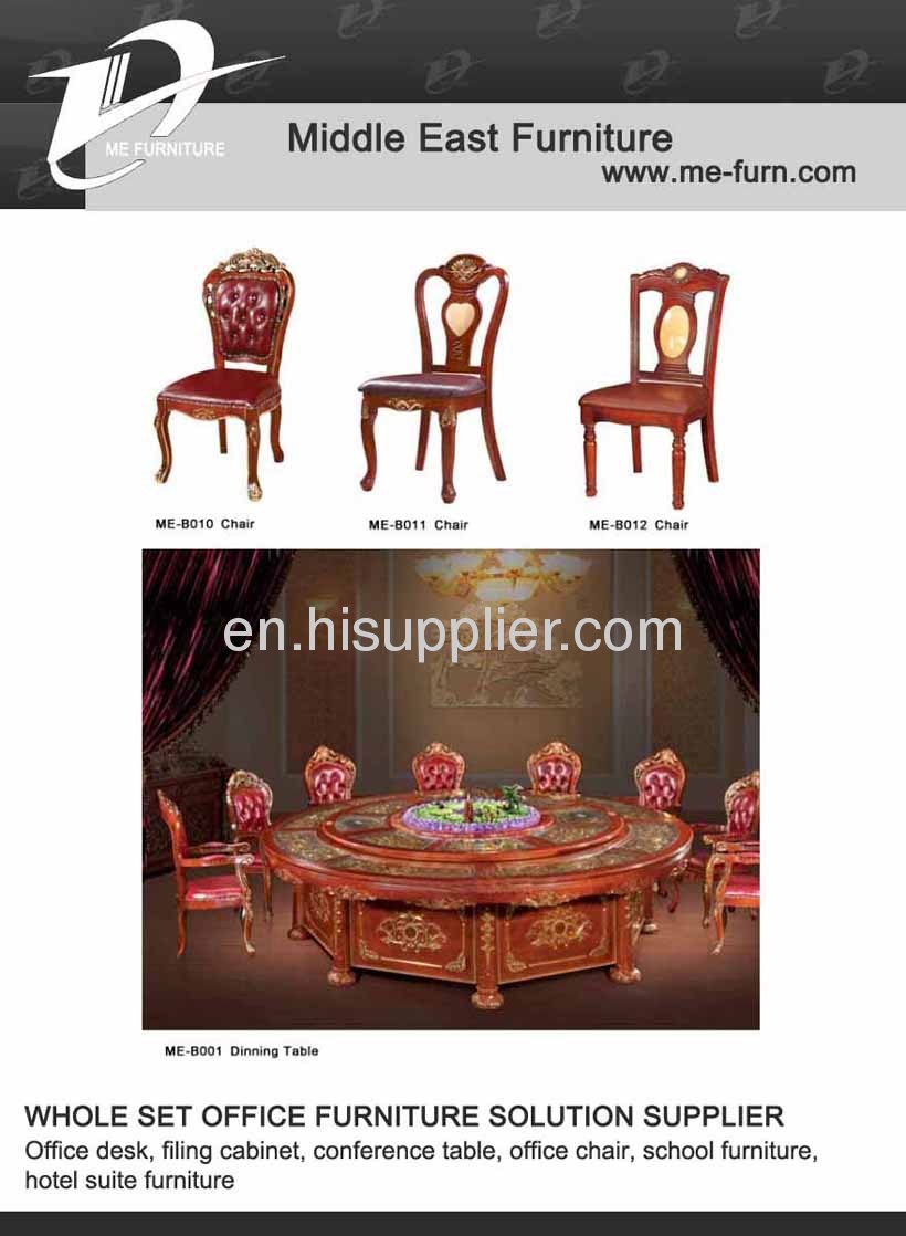 Wooded office furniture set executive table