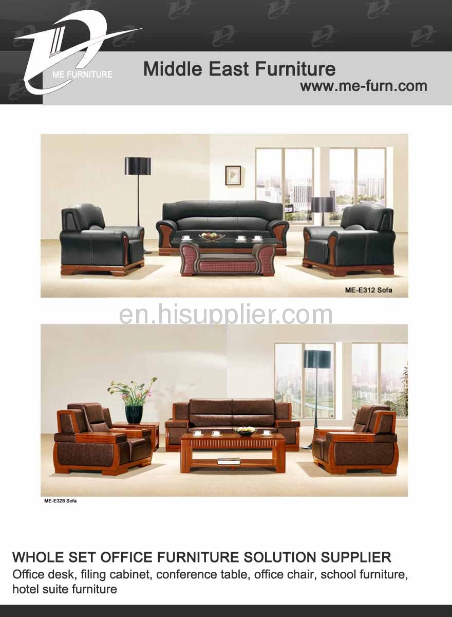 Wooded office furniture set executive table