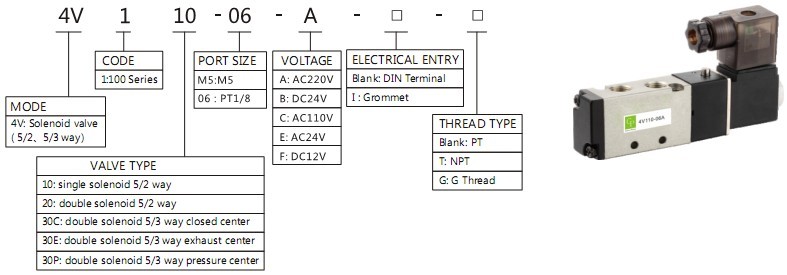 4v airtec pneumatic solenoid valve