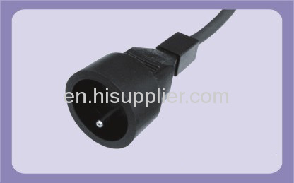 Europe extension cord with Schuko plug and socket