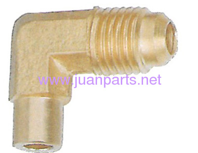 Brass pipe fitting, 90 Degree Solder Elbows, Half Union - Flare to Solder, 