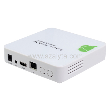 Android 4.0 system TV Boxes with Wifi Bluetooth HDMI 3 USB port CE Certification