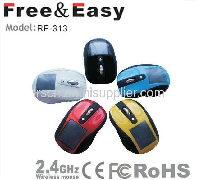 rechargeable solar battery 2.4g wireless solar mouse