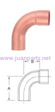 90 degree long radius elbow FTGXC copper pipes and fittings