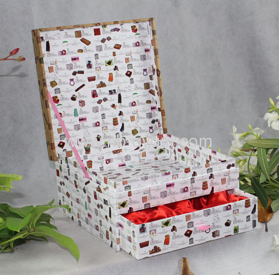 Clamshell Gift Boxes with Two Drawers