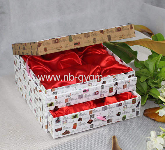 Clamshell Gift Boxes with Two Drawers