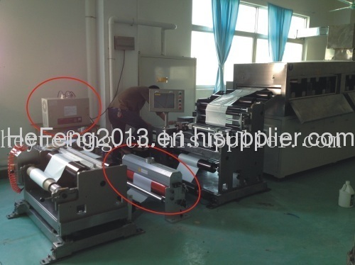 corona generator and discharge install in coating machine