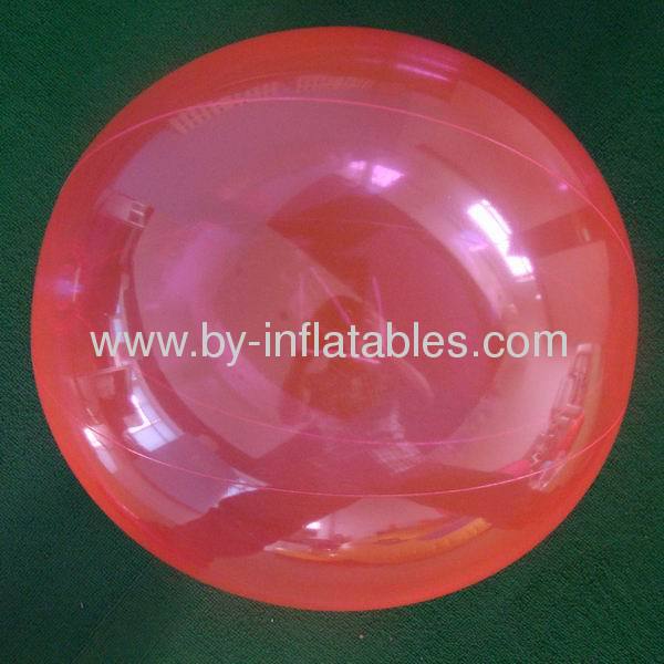 Transparent inflatable PVC beach ball
