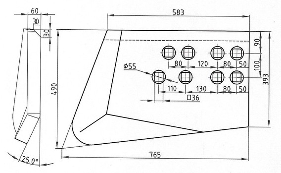 195-71-61940 B60 End Bit